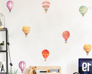 Hot Air Balloon Watercolor Wall Sticker